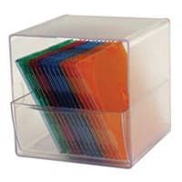 Deflect-O Stackable Cube with 1 Drawer, 6 x 6 x 6 in, Clear - Cube Stckable 1 Drw 6x6x6 Clr - Image 1