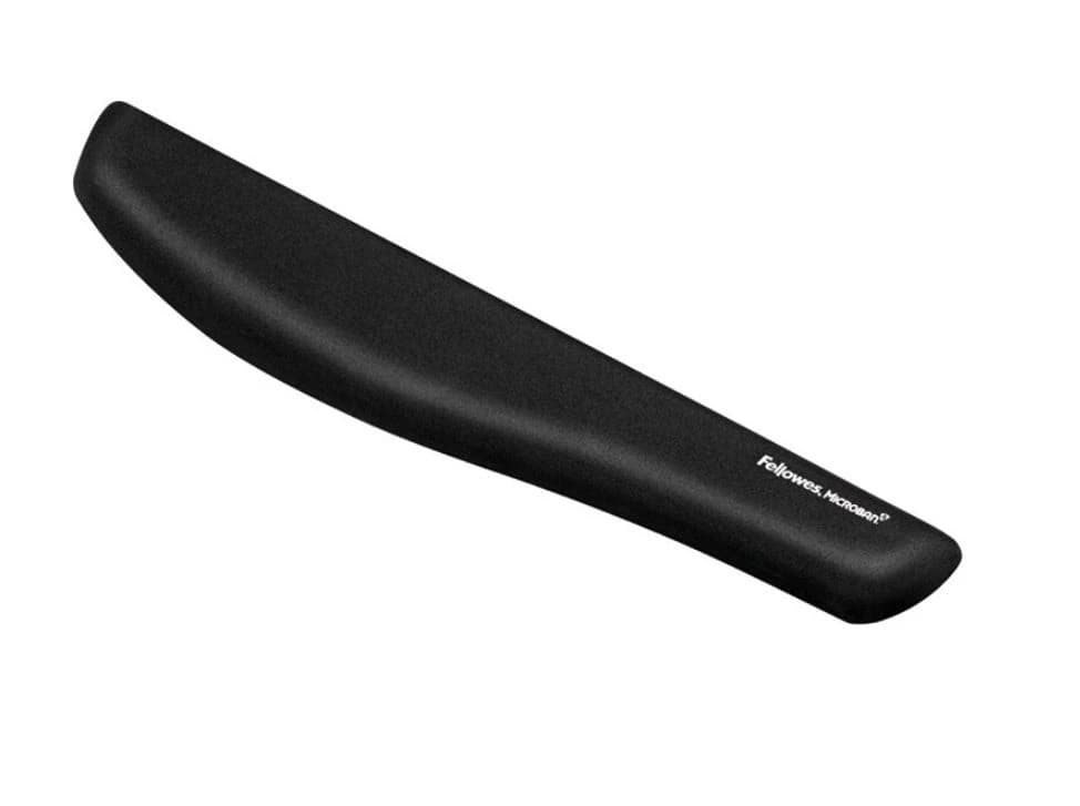 Fellowes PlushTouch Keyboard Wrist Rest, Black, 01KT0J09WRCEKN3WBX2Z3R3G7T - Wristrest Keyboard Plush - Image 1