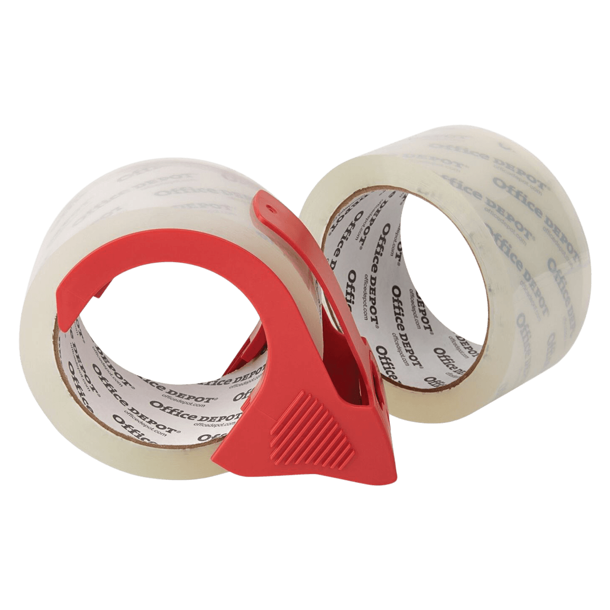 Office Depot Shipping Tape with Dispenser, Heavy-Duty, Clear, 2-Pack - Tape Shippling w/Disp H-D - Image 1