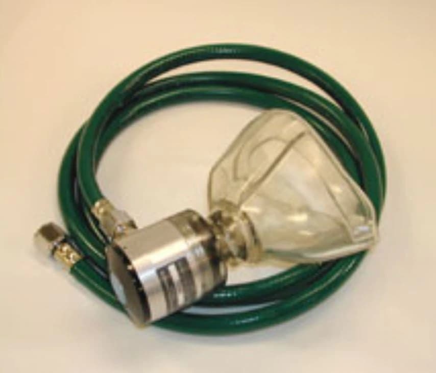 Oxygen Powered Demand Valve with Adult Mask and 6 ft. Hose - Oxygen Powered Demand Valve - Image 1