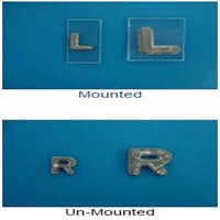 Wolf X-Ray Elite Letter "R" Mounted X-Ray Marker for Cassette, Each - XRay Letter "R" Mounted - Image 1