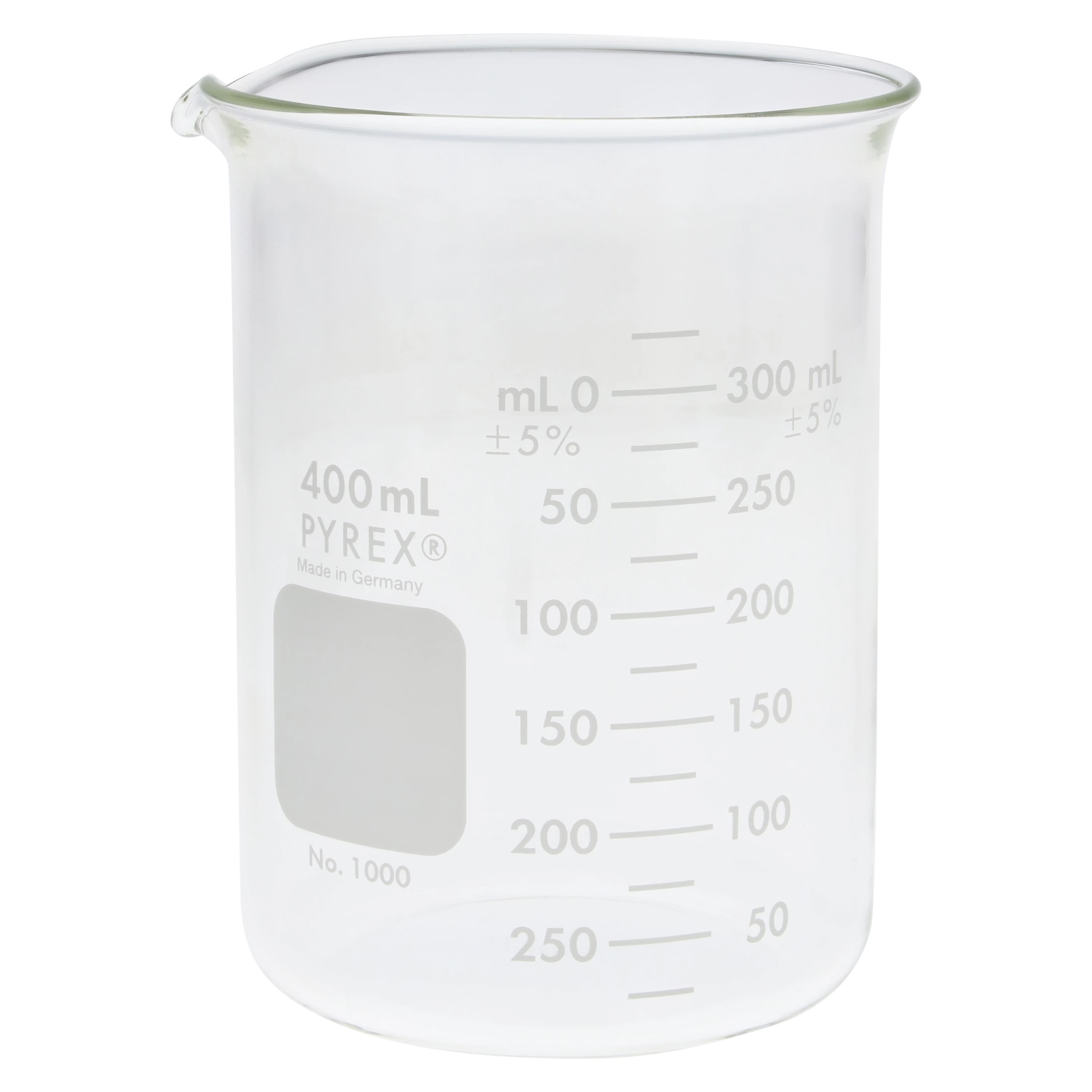 L&R Manufacturing Ultrasonic Cleaner Glass Beaker, 400 mL, 40005 - BEAKER - 400ML - Image 1
