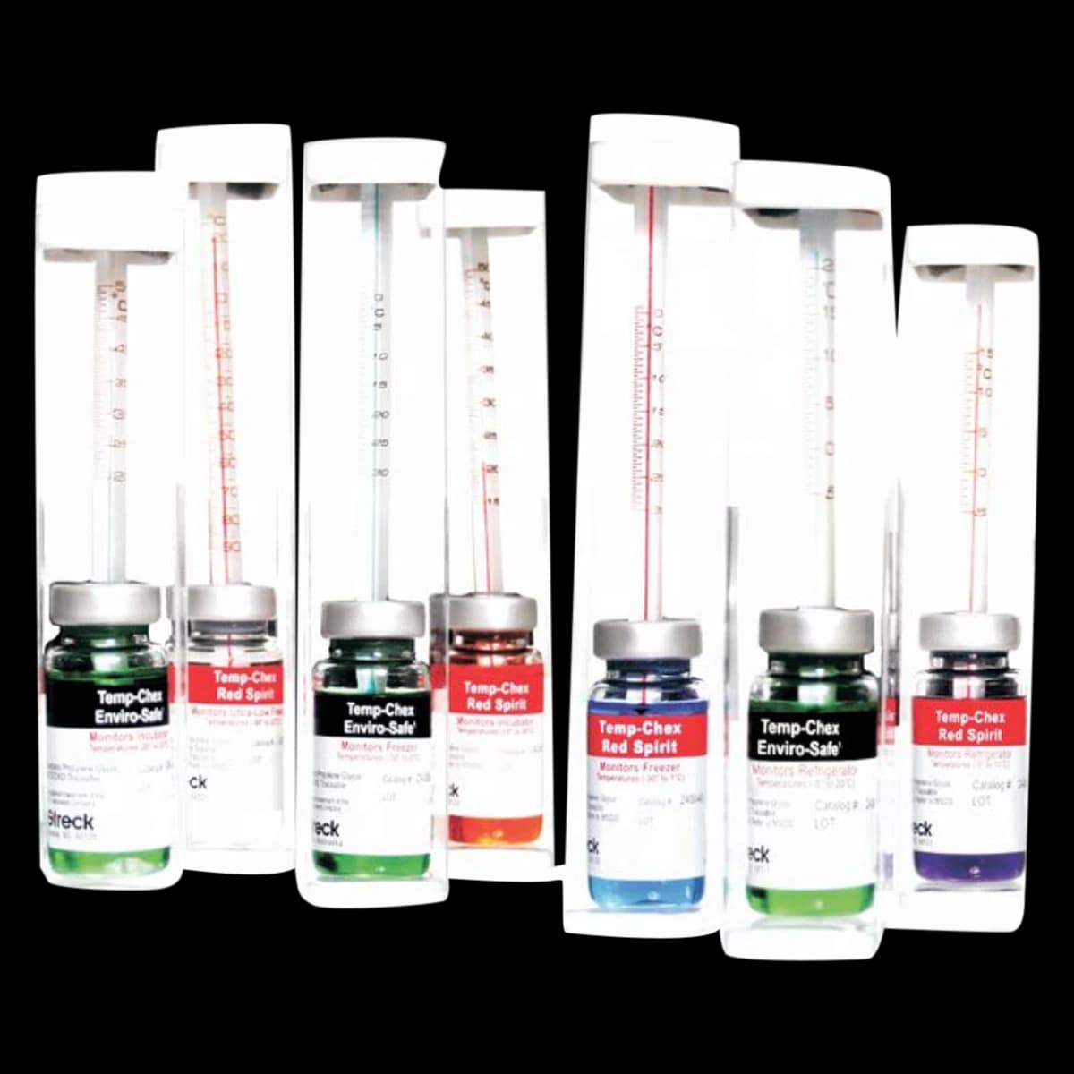 Temp-Chex Red Spirit Thermometer, Mercury-Free, -5 to 15°C, Each - Thermometer Mercury Free - Image 1
