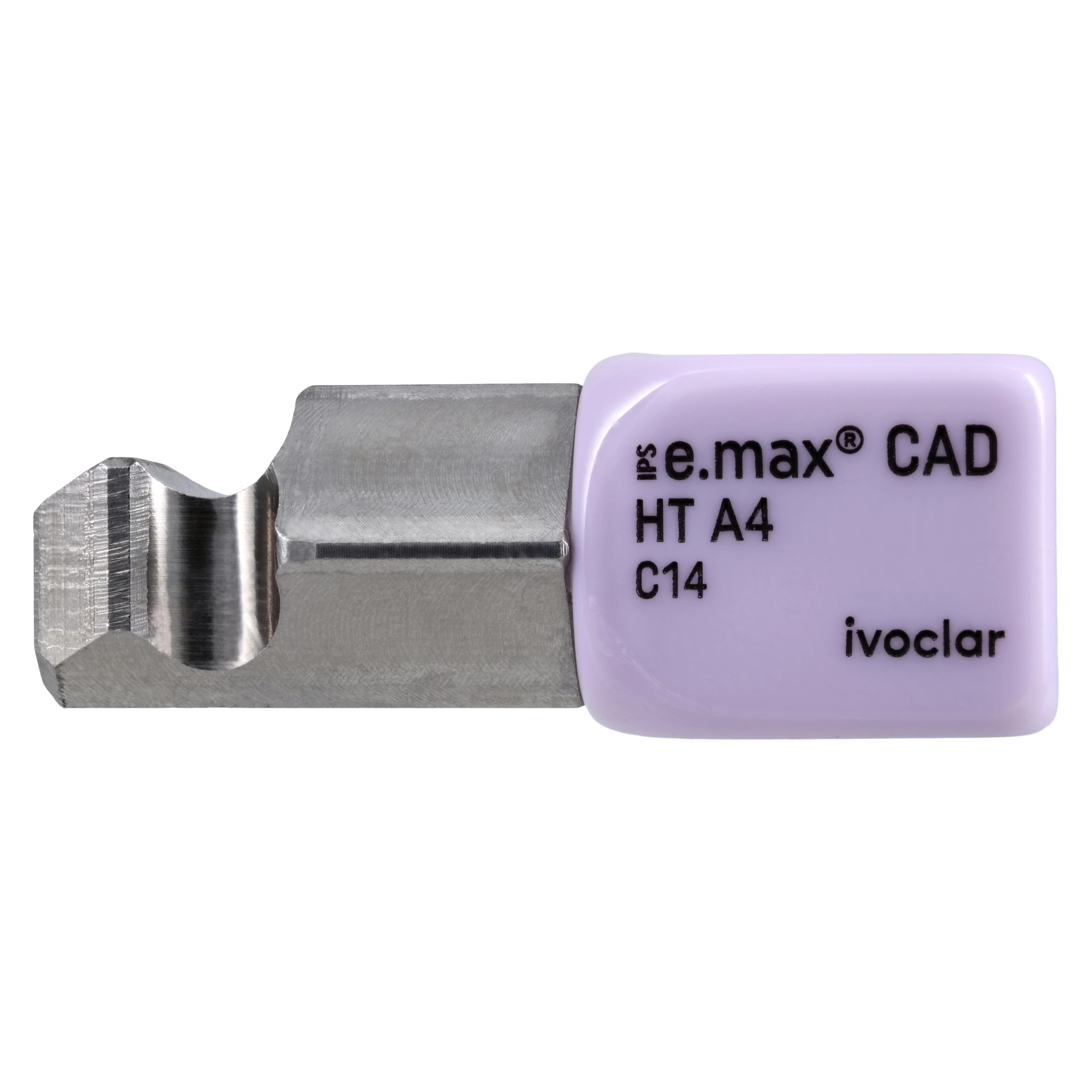 IPS e.max CAD PlanMill Blocks, High Translucency, C14, Shade A4, 5/Box - IPS e.max CAD Blocks PlanMill HT A4 C14 (5) - Image 1