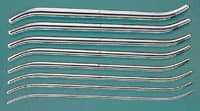 Pratt Uterine Dilator Set, 8 Pieces, 11-1/2" Stainless Steel, Reusable - Pratt Uterine Dilator - Image 1