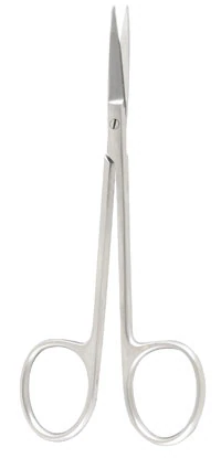 Iris Surgical Scissors, Straight, 4-1/2", Stainless Steel, Sterile, Disposable, 50/Package - Scissors Iris Straight Sterile - Image 1