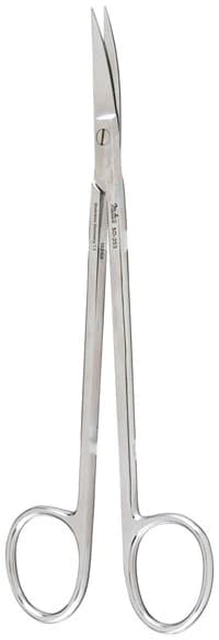 Miltex Kelly Surgical Scissors, Curved, 6-1/4", Serrated Blade, Sharp Tips, Stainless Steel - Surgical Scissors – Kelly Adson Ganglion 6-1/4", Curved - Surgical Scissors – Kelly Adson Ganglion 6-1/4", Curved - Image 1