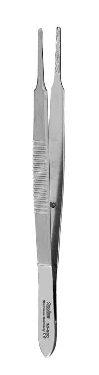 McCullough Suture Forceps, Straight, 4", Stainless Steel, Autoclavable - McCullough Forceps Cross Serr - Image 1