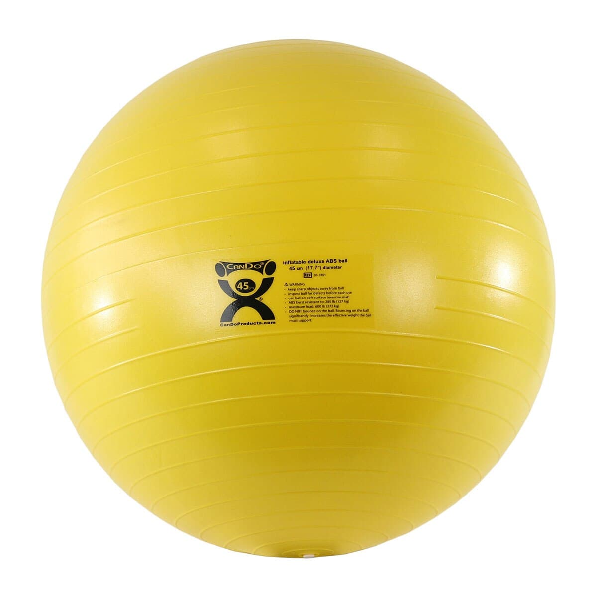 CanDo Exercise Ball, 45cm, Yellow - Ball Exercise ABS 45cm - Image 1