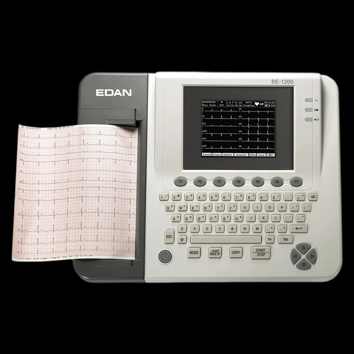 Edan SE-1200 Resting 12-Channel ECG/EKG Analyzer - ECG Resting 12 Channel SE-1200 - Image 1