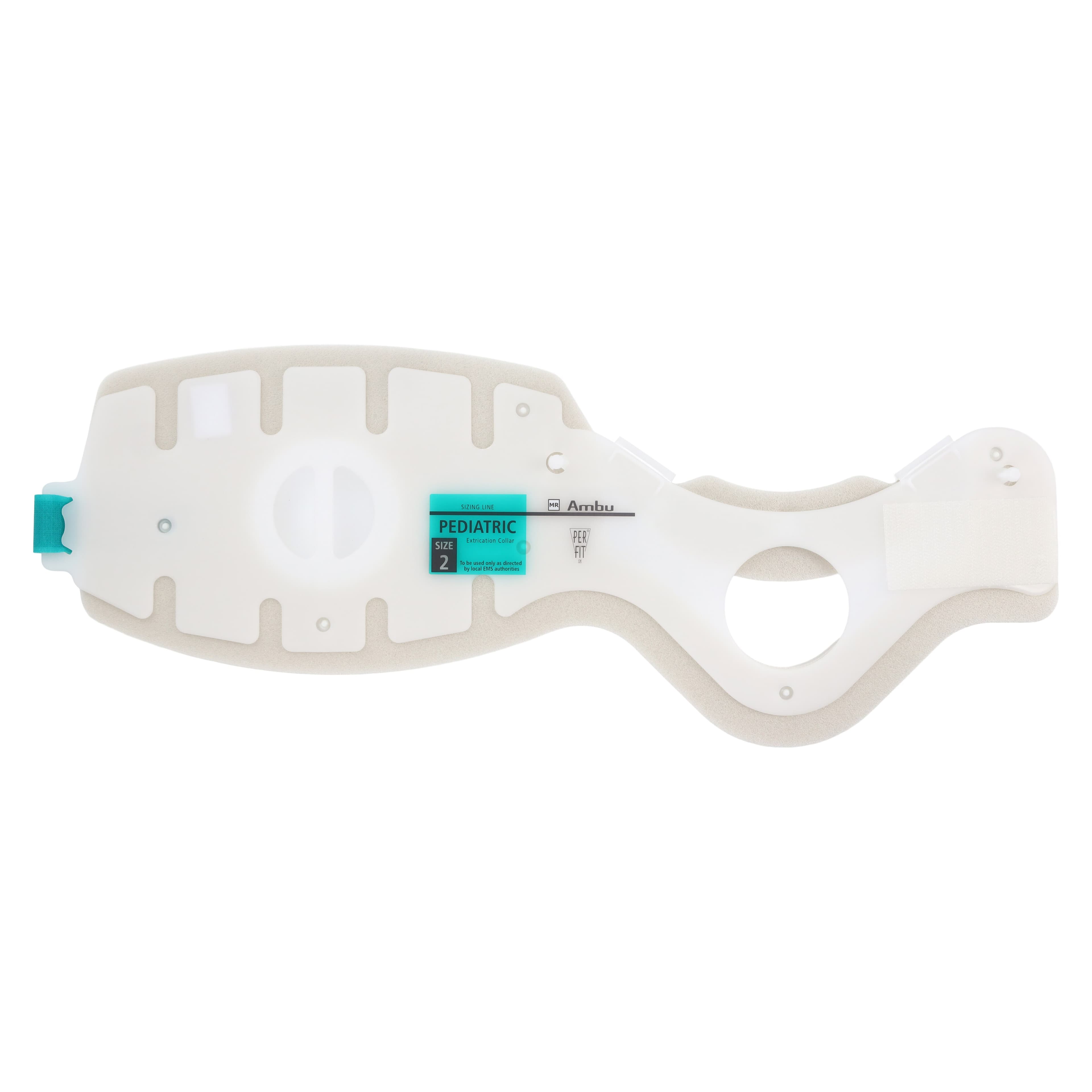 Ambu Perfit Extrication Collar, Pediatric, Size 2, Green, Polyethylene - Collar Xtric Perfit Plstc Grn - Image 1