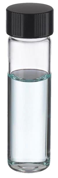 Lab File Sample Vial, Borosilicate Glass, Clear, 8mL, with Attached Rubber-Lined Cap, 144/Case - Vial Sample W Rubber Lined Cap - Image 1