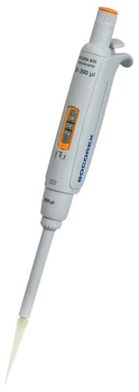 Acura Single Channel Micropipette, 20-200 µL, Adjustable, Manual, 825 Series, Each - Pipette Single Adj PK1 - Image 1