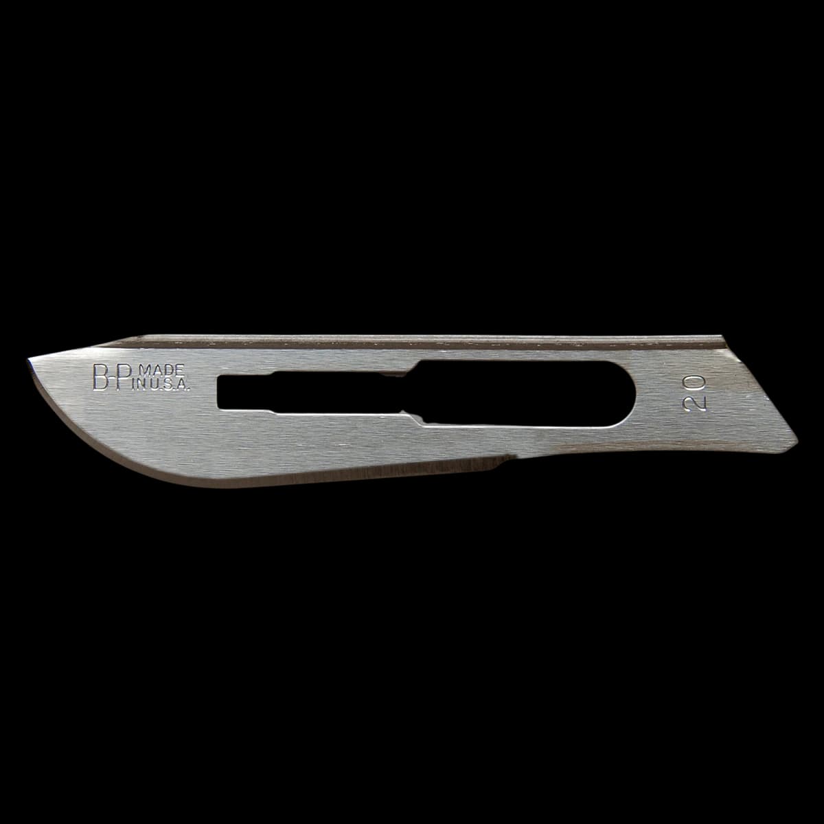 Bard-Parker Carbon Steel Sterile Surgical Blade #20, Disposable, 50/Pk - Blade Surgeon Carbon Sterile - Image 1