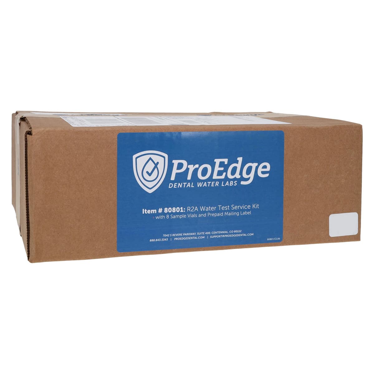 ProEdge Express R2A Waterline Test Kit, 8 Specimen Vials with Mailing Label, 80801 - R2A Mail-In Waterline Test Kit 8-Vial - Image 1