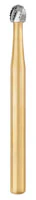 Great White Gold Series Carbide Bur, FG, Round #6R, 1.8 mm Diameter, 10/Pk, 18206 - Great White Gold Series Carbide Burs, FG, Round, # 6R, 10/Pk, 18206 - Image 1