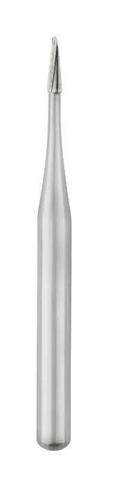 SS White Fissurotomy Carbide Bur, FG, Micro Narrow Tapered Fissure, 0.7 mm, 10/Pk, #18014 - Fissurotomy Carbide Bur, FG, Micro, Narrow Tapered Fissure, 0.7 mm, 10/Pk, 18014 - Image 1
