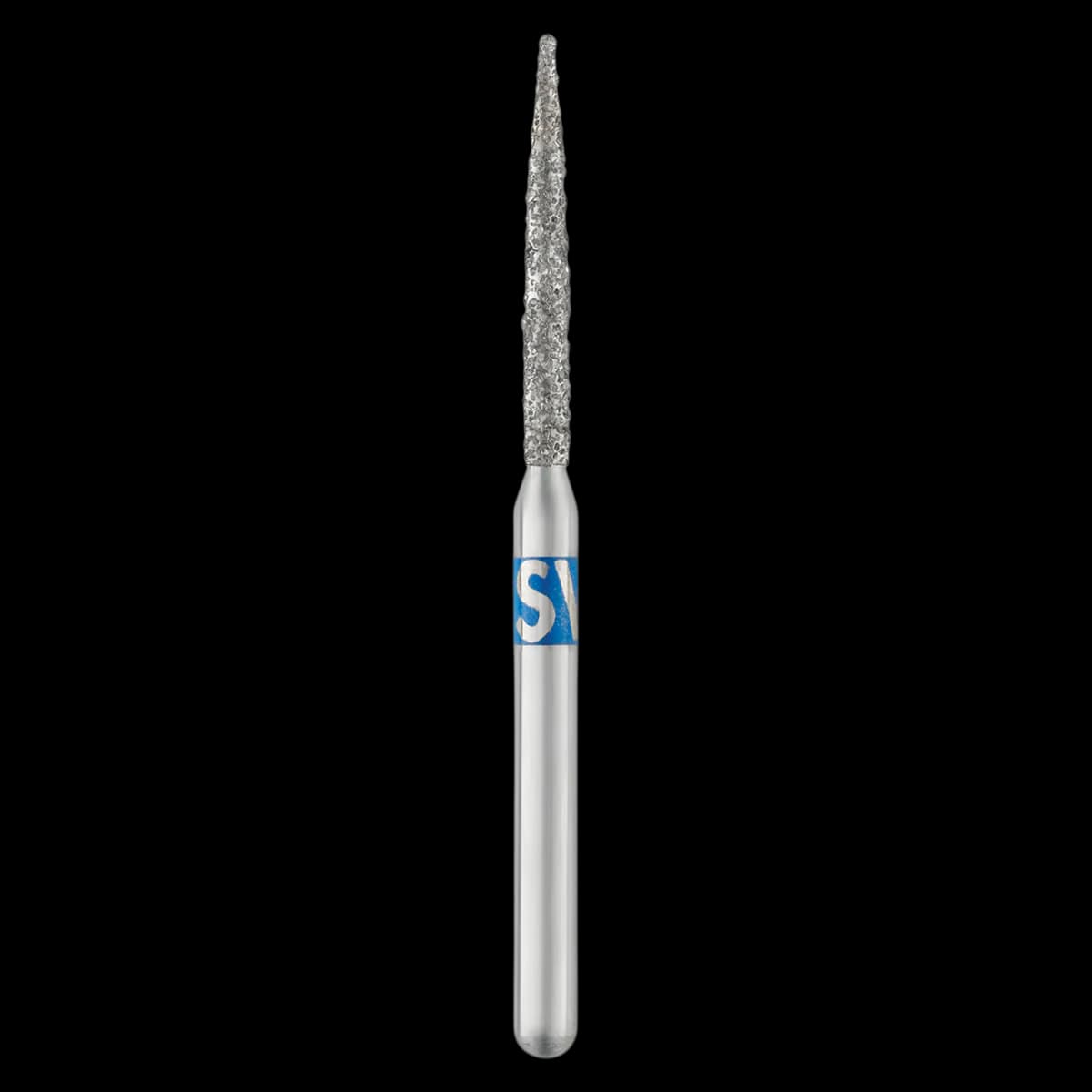 SS White Piranha Single-Use Diamond Bur, FG, Medium Grit, Flame Shape, 25/Pk, 863-012M - 863-012M FG Piranha Diamond (25) - Image 1
