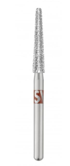 SS White Piranha Single-Use Diamond Bur, Fine Grit, Round End Taper, FG, 850-021F, 25/Pk - Piranha Diamond 850-021F 25/Pk - Image 1