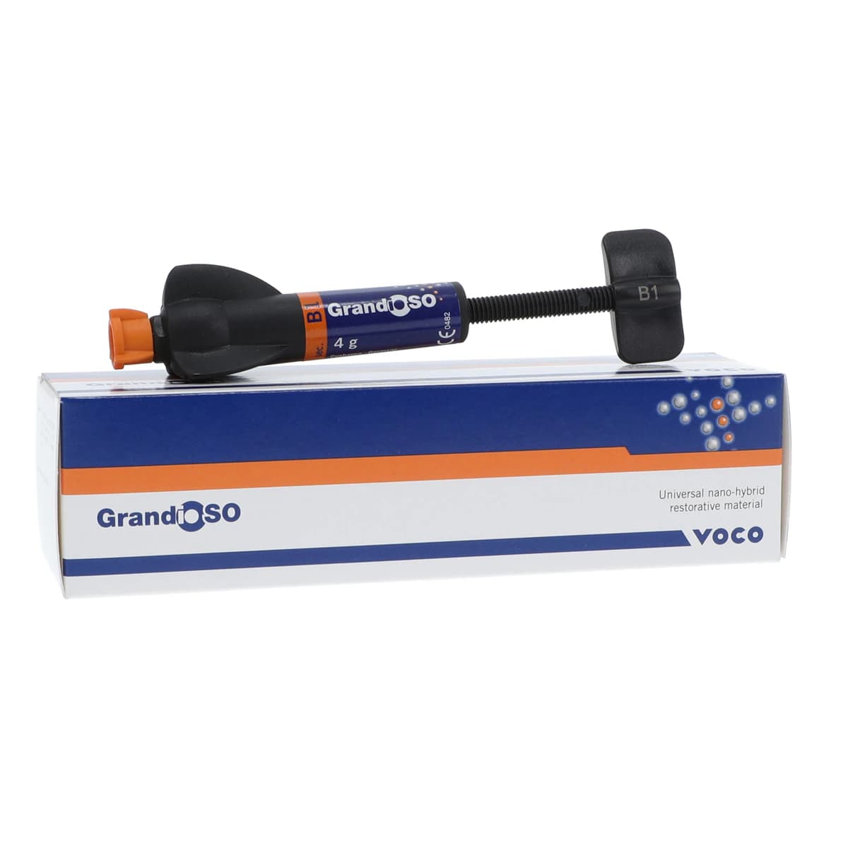 Voco GrandioSO Universal Nanohybrid Restorative Composite, 4g Syringe, Shade B1 - GrandioSO 4g Syringe Shade B1 - Image 1