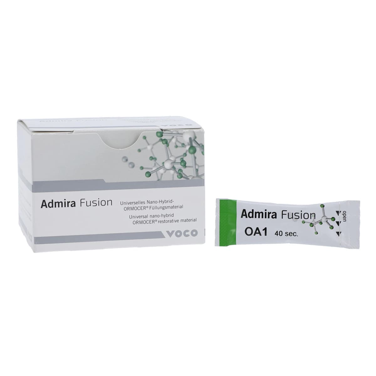 Admira Fusion Universal Nano-ORMOCER Composite Capsule Refill, 0.2 g, Shade OA1, 15/Pk, 2798 - Admira Fusion .2g Capsule Opaque OA1 Pack of 15 - Image 1