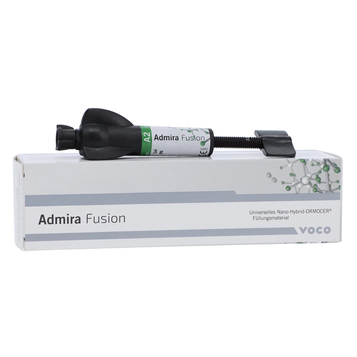Admira Fusion Universal Nano-ORMOCER Restorative Composite, Shade A2, 3g Syringe, Refill, 2755 - Admira Fusion 3g Syringe Shade A2 - Image 1