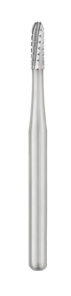 SS White FG 1558S Carbide Bur, Straight Fissure Round End Crosscut, Short Shank, 1.2 mm Diameter, 10/Pack - 1158 S Bur Carbide FG Pack of 10 - Image 1