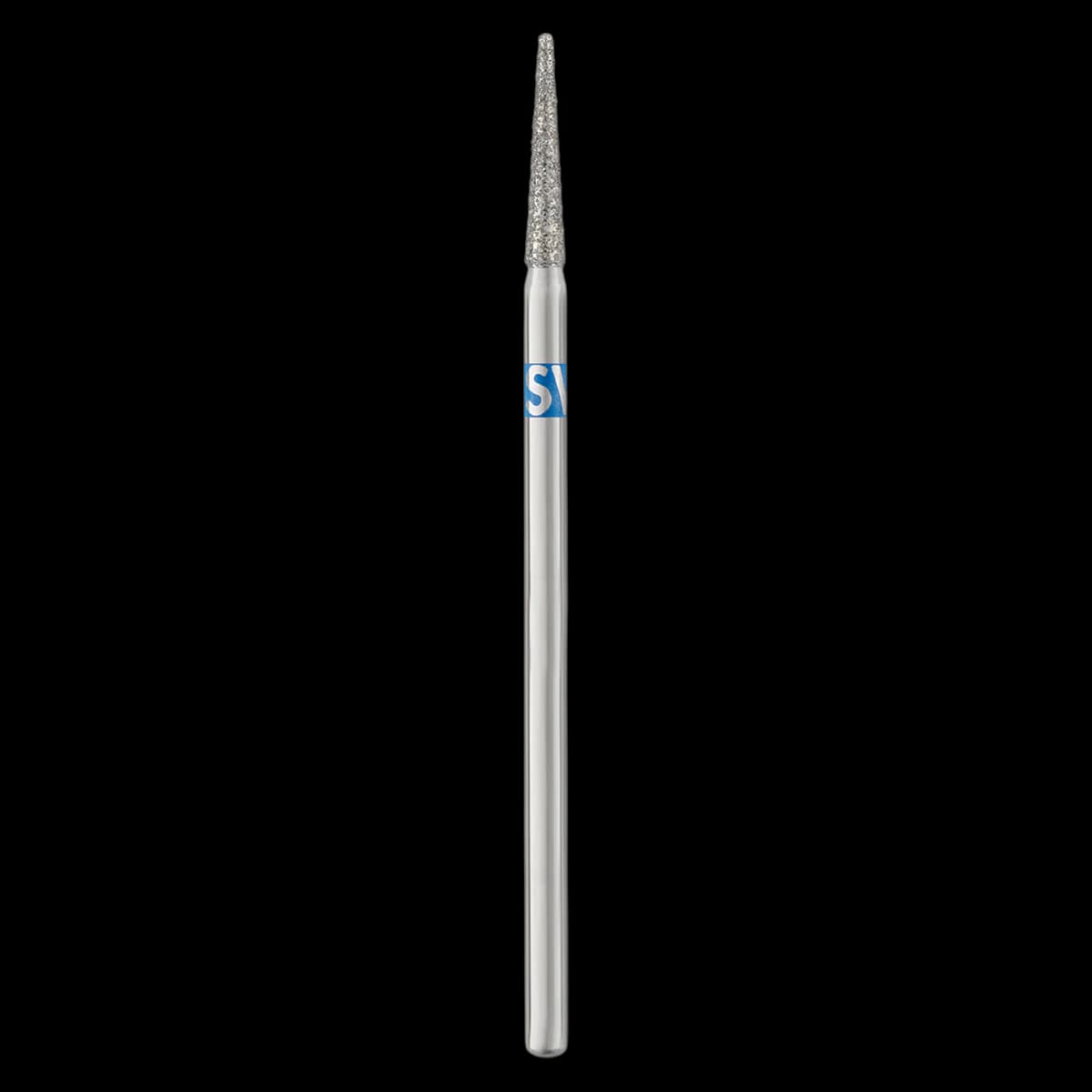 SS White #859/030 Medium Express Line Lab Diamond Bur Cone Round End HP, 44.5mm, Pack of 5 - #859/030 Medium Express Line Lab Diamond Bur Cone Round End HP Pack of 5 - Image 1