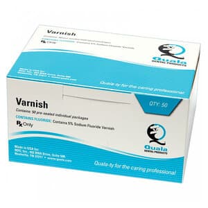 Quala 5% Sodium Fluoride Varnish, Caramel Flavor, Unit Dose 0.5 mL, Box of 50 - QUALA VARNISH CARAMEL BX/50 UNIT DOSE 0.5ML - Image 1
