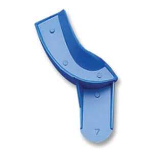 Advance Premium Impression Trays, Quadrant #7 Solid UR/LL, Blue, Pkg/12 - ADVANCE BLUE TRAY PART. #7 UR/LL SOLID PKG/12 - Image 1