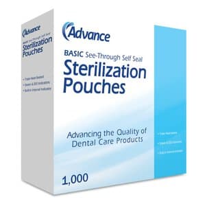 Advance™ Basic Self-Sealing Autoclave Pouches, 2.75" x 9", Bulk Box of 1000 - ADVANCE BASIC POUCH 2.75X9 BULK BOX 1000 - Image 1