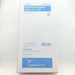 Cardinal Health Self-Seal Autoclave Bags, 5.5" x 10", Pack of 200 - SELF-SEAL AUTOCLAVE BAGS PK/200 5.5"x10" - Image 1