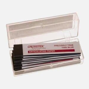 Crosstex Articulating Paper XX-Thin Blue, 25 Sheets per Book, 12 Books per Box - Articulating Paper XX-Thin Blue (12) - Image 1