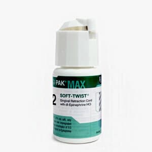 Gingi-Pak Max Soft-Twist Retraction Cord, Size 2 Medium, Epinephrine HCl Impregnated, 108 in. (Each) - GINGI-PAK MAX CORD #2 MED W/EPINEPHRINE (108) - Image 1