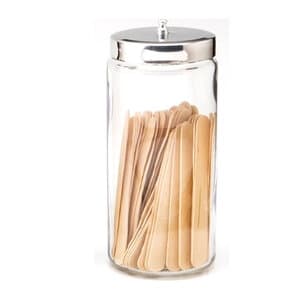 Tech-Med Glass Dressing Jar with Stainless Steel Cover, 7" x 3", Pkg/1 - TECH-MED APPLICATOR JAR 7X3 - Image 1