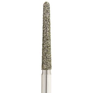 Solo Diamond® Single-Use Diamond Burs FG, Round End Taper, 1114.8, 1.4mm, Coarse, Pkg/25 - SOLO DIAMONDS 1114.8C SINGLE USE PK25 - Image 1