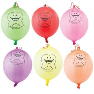 Smilemakers Happy Tooth Punching Balloons, 48 per Pack - HAPPY TOOTH PUNCHING BALLOONS PK/48 - Image 1