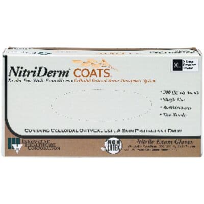 NitriDerm® COATS® Powder Free Nitrile Exam Gloves, Extra Large, White, 200/Box - NitriDerm® COATS® Powder Free Nitrile Exam Gloves - Extra Large, 200/Pkg - Image 1