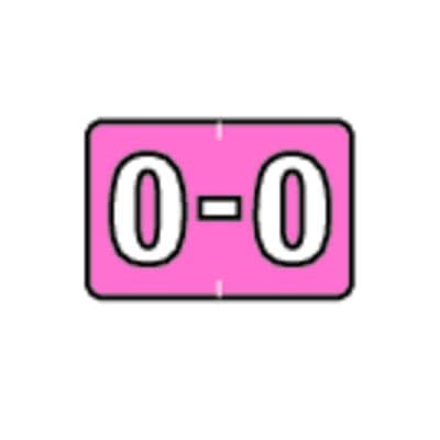 Barkley® ABKM and Sycom® Compatible Alpha File Box Label, 1-1/2" W x 1" H, Letter O, Pink, 225/Pkg - Barkley® ABKM and Sycom® Compatible Alpha File Box Label, 1-1/2 W x 1 H, 225/Pkg - O, Pink - Image 1