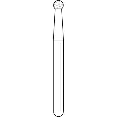 Solo Diamond™ Single-Use Diamond Burs – FG, Medium, Blue, Round, # 801, 25/Pkg - 1.6 mm Head Diameter, 1.4 mm Head Length - Solo Diamond™ Single-Use Diamond Burs – FG, Medium, Blue, Round, # 801, 25/Pkg - 1.6 mm Head Diameter, 1.4 mm Head Length - Image 1