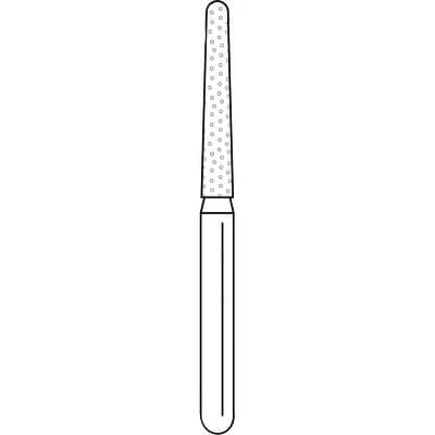 Solo Diamond Single-Use Diamond Burs – FG, Coarse, Green, Cone Round End, 25/Pkg - # 850, 1.6 mm Major/1.1 mm Minor Diameter, 10.0 mm Head Length - Solo Diamond Single-Use Diamond Burs – FG, Coarse, Green, Cone Round End, 25/Pkg - # 850, 1.6 mm Major/1.1 mm Minor Diameter, 10.0 mm Head Length - Image 1