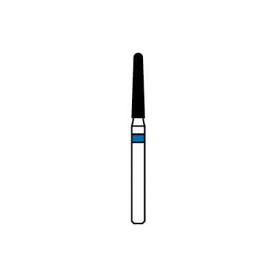 Patterson® Diamond Instrument FG, Medium Grit, Cone Round End, Blue Ring, 1.6 mm Diameter, #850-016 - Patterson® Diamond Instruments – FG, Medium, Blue, Cone, Cone Round End - # 850-016, 1.6 mm Diameter - Image 1