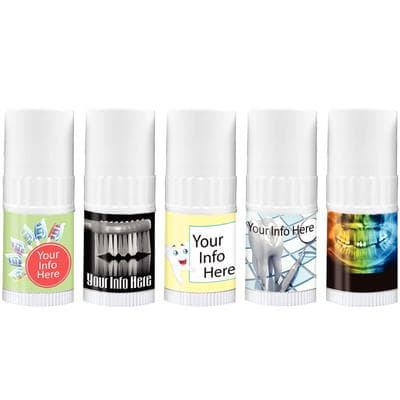 Personalized Mini Lip Balm, 0.05 oz, Assortment Pack (600/Pkg, Choose 3 Flavors) - Personalized Mini Lip Balm – 0.05 oz - Assortment Pack - Image 1