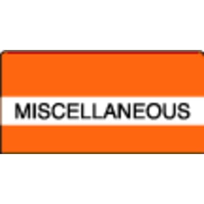Patterson Office Supplies Index Tab, 1-1/2" W x 1-1/2" H, Orange Stripes, 102/Pkg - Index Tab, 1-1/2" W x 1-1/2" H, 102/Pkg - Miscellaneous, Orange Stripes - Image 1
