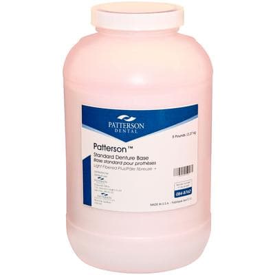 Patterson® Standard Denture Base Powder, Light Fibered Plus, 5 lb - Patterson® Standard Denture Base Powder - Powder, Light Fibered Plus, 5 lb - Image 1