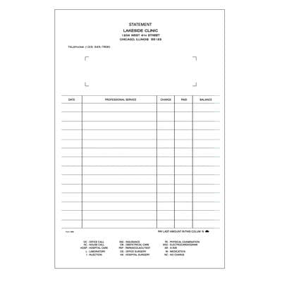 Peg-Log Ledger Cards, Personalized, White, 5-1/2" x 8-1/2", 2-Sided, 500/Pkg - Ledger Cards, Personalized, White, 500/Pkg - Peg-Log - Image 1