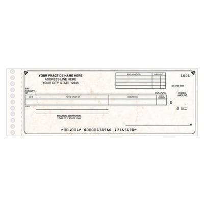 General Expense Checks for Safeguard One-Write System, 1-Part, 8-3/4" x 3-3/10", White, 250/Pkg - General Expense Checks for Safeguard – 8 3/4" x 3 3/10", 250/Pkg - 1 Part, 250/Pkg - Image 1