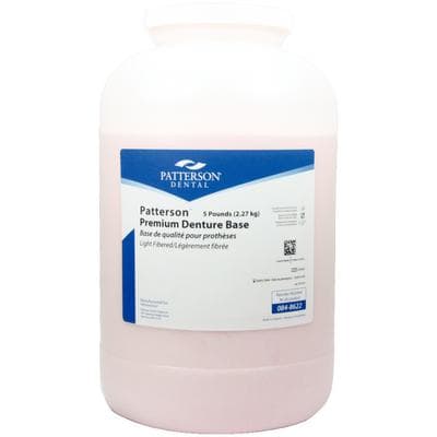 Patterson® Premium Denture Base Powder, Light Fibered, 5 lb - Patterson® Premium Denture Base Powder - Powder, Light Fibered, 5 lb - Image 1