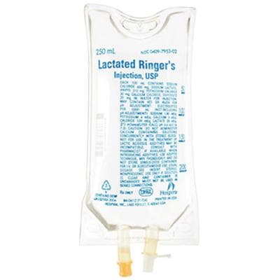 Lactated Ringer's Injection, USP, Flexible Container, 250 mL, NDC 00990-7953-02 - Lactated Ringer’s Injection, USP, Flexible Container - 250 ml - Image 1