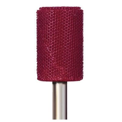 Typhoon® Tungsten Carbide Bur, Cylinder Shape, 13/16" Head Diameter, 1-1/4" Head Length, 6.4 mm (1/4") Shank, Coarse Grit (Red) - Typhoon® Tungsten Carbide Burs, Cylinder - Cylinder – 13/16" Head Diameter, 1-1/4" Head Length, 6.4 mm (1/4") Shank, Coarse Grit (Red) - Image 1